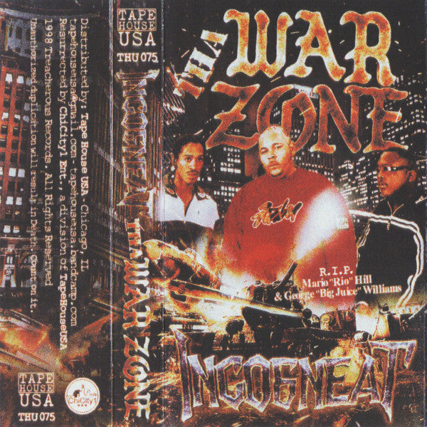 Tha War Zone - Incogneat (1998) - New EP Cassette 2022 Tape House ChiCity1Entertainment - Chicago Hip Hop / Gangsta Rap - Shuga Records