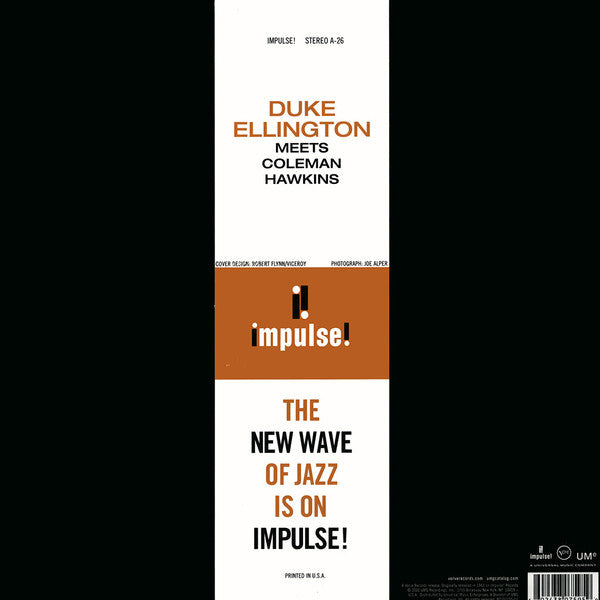 Duke Ellington Meets Coleman Hawkins – Duke Ellington Meets Coleman Hawkins (1963) - Mint- LP Record 2022 Impulse! Stereo 180 gram Vinyl - Jazz / Swing - Shuga Records