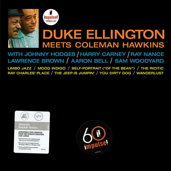 Duke Ellington Meets Coleman Hawkins – Duke Ellington Meets Coleman Hawkins (1963) - Mint- LP Record 2022 Impulse! Stereo 180 gram Vinyl - Jazz / Swing - Shuga Records