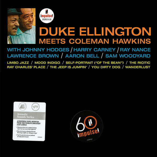 Duke Ellington Meets Coleman Hawkins – Duke Ellington Meets Coleman Hawkins (1963) - New LP Record 2022 Impulse! 180 gram Vinyl - Jazz / Swing