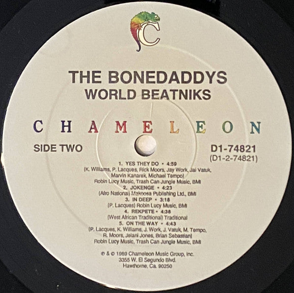 The Bonedaddys - Worldbeatniks - Mint- LP Record 1989 Chameleon USA Vinyl - Funk / Afrobeat / Pop - Shuga Records