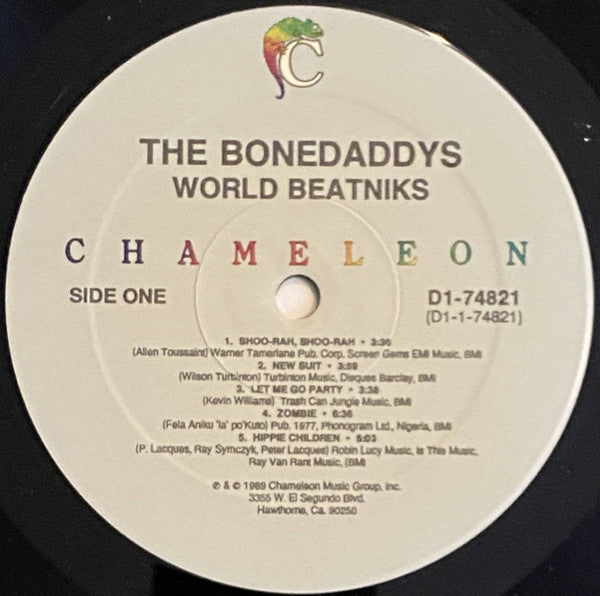 The Bonedaddys - Worldbeatniks - Mint- LP Record 1989 Chameleon USA Vinyl - Funk / Afrobeat / Pop - Shuga Records