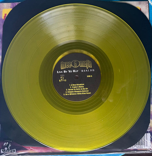 Three Six Mafia - Live By Yo Rep (B.O.N.E. Dis) (1995) - New LP Record 2022 Prophet Entertainment Lemonade Yellow Vinyl - Hip Hop / Screw / Horrorcore - Shuga Records