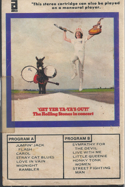 The Rolling Stones – Get Yer Ya-Ya's Out! - The Rolling Stones In Concert - VG+ Cassette Album 1970 ABKCO USA Original Clam-Shell Case - Classic Rock / Blues Rock / Pop Rock - Shuga Records