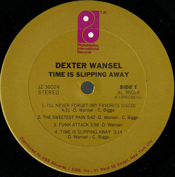 Dexter Wansel - Time Is Slipping Away - VG LP Record 1979 Philadelphia International USA Vinyl - Soul / Disco / Funk - Shuga Records