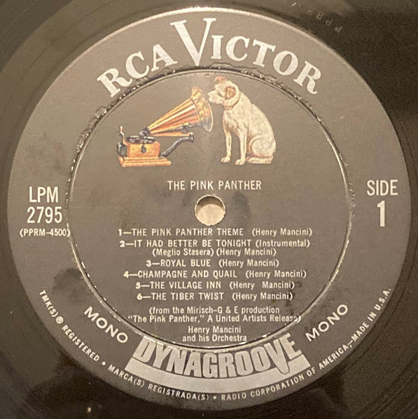 Henry Mancini - The Pink Panther (Music From The Film Score) - Mint- LP Record 1963 RCA Victor Mono USA Original Vinyl - Soundtrack - Shuga Records