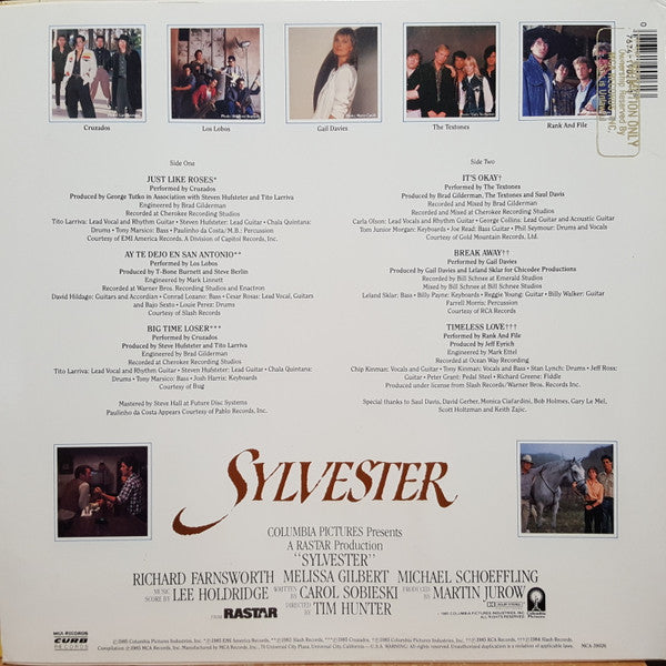Various - Sylvester (Music From The Motion Picture) - VG+ LP Record 1985 MCA USA Promo Vinyl - Soundtrack - Shuga Records
