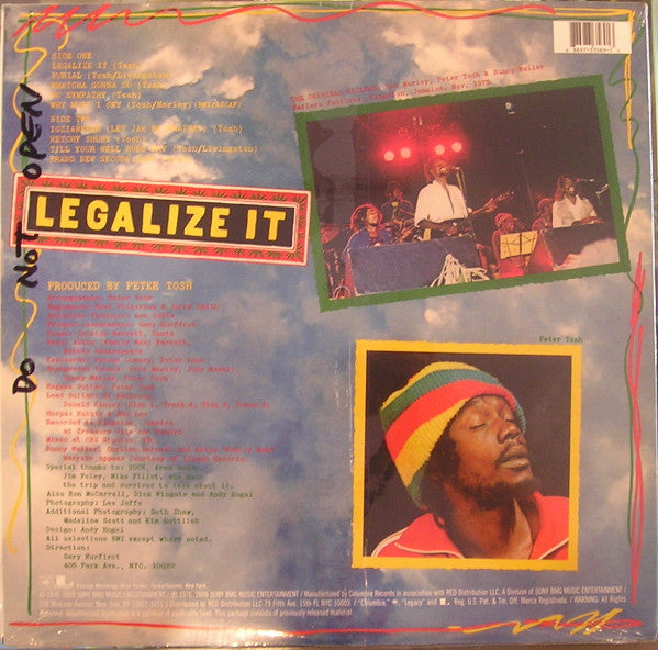 Peter Tosh - Legalize It (1976)- New LP Record 2008 Columbia Vinyl - Reggae / Roots Reggae - Shuga Records