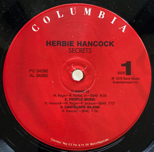 Herbie Hancock - Secrets (1976) - VG+ LP Record 1980s Columbia USA Vinyl - Jazz-Funk / Future Jazz / Jazzdance - Shuga Records