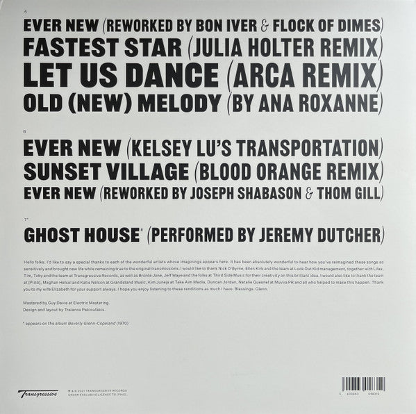 Beverly Glenn-Copeland - Keyboard Fantasies Reimagined - New LP Record 2022 Transgressive Vinyl & 7" Single - Electronic / New Age / Ambient - Shuga Records