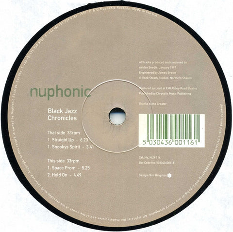 Black Jazz Chronicles – Black Jazz Chronicles - VG+ 12" Single Record 1997 Nuphonic UK Vinyl - House / Jazzdance