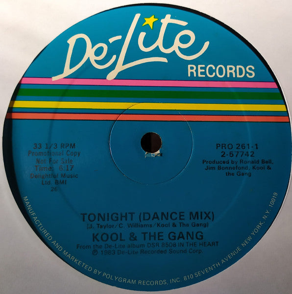 Kool & The Gang - VG+ 12" Single Record 1983 De-Lite USA Promo Vinyl - Disco - Shuga Records