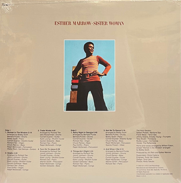 Esther Marrow - Sister Woman (1972) - New LP Record 2023 Fantasy Craft Vinyl - Soul / Gospel / Soul-Jazz - Shuga Records