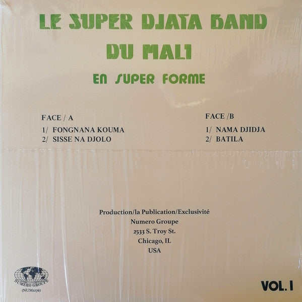 Le Super Djata Band Du Mali - En Super Forme Vol. 1 (1982) - Mint- LP Record 2022 Numero Group Okra Green Vinyl - African / Psychedelic / Afrobeat - Shuga Records