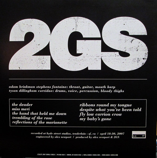 Two Gallants - Two Gallants - VG+ LP Record 2007 Saddle Creek USA 180 gram Vinyl - Indie Rock / Lo-Fi - Shuga Records
