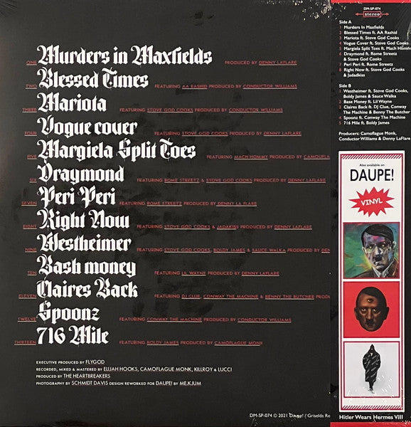 WestsideGunn - Hitler Wears Hermes 8: Sincerely Adolf (2021) - Mint- LP Record 2022 Daupe! UK Unofficial Gold Vinyl & OBI - Hardcore Hip-Hop - Shuga Records
