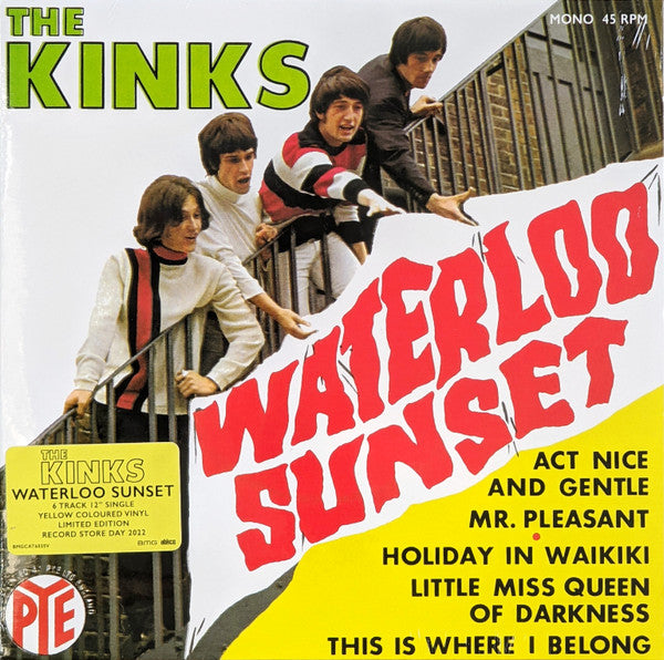 The Kinks - Waterloo Sunset (1967) - Mint- EP Record Store Day 2022 BMG ABKCO Pye RSD Yellow Vinyl - Rock & Roll - Shuga Records