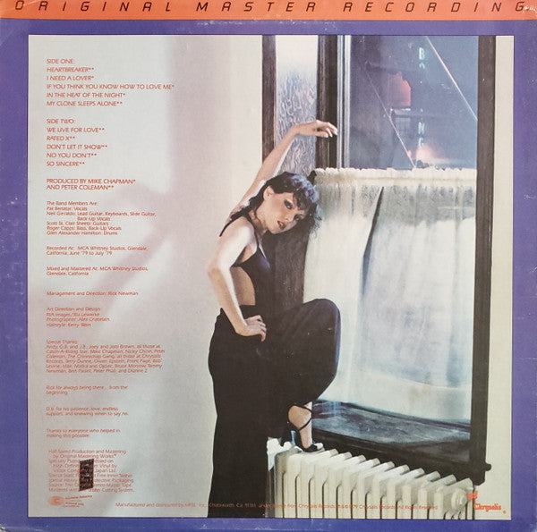 Pat Benatar - In The Heat Of The Night - Mint- (VG+ cover) LP Record 1979 MFSL Mobile Fidelity Sound Lab Original Master Recording Japan Vinyl & Inserts - Pop Rock - Shuga Records