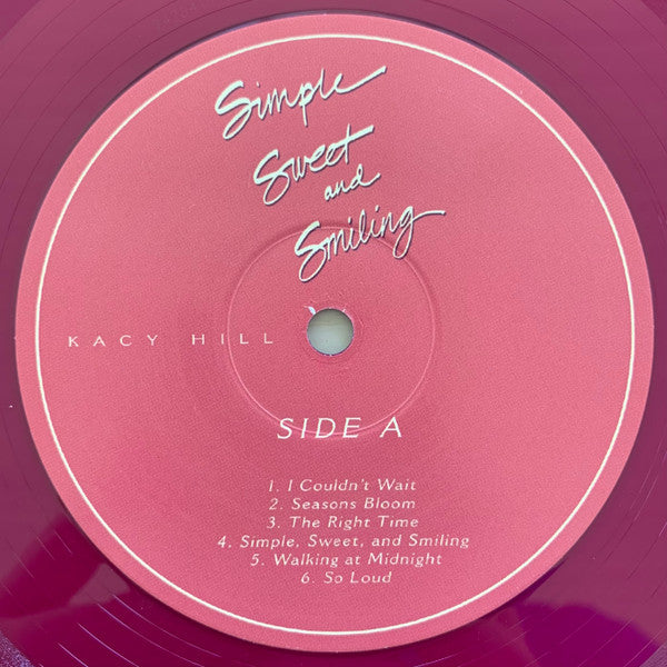 Kacy Hill - Simple, Sweet, And Smiling - Mint- LP Record 2021 Japan Purple Transparent Vinyl - Pop Rock / Indie Pop - Shuga Records