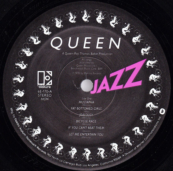 Queen - Jazz - VG LP Record 1978 Elektra USA Vinyl - Arena Rock / Pop Rock - Shuga Records