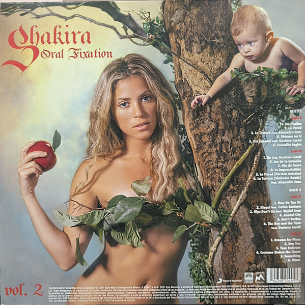 Shakira - Fijación Oral Vol. 1 / Oral Fixation Vol. 2 - Mint- 2 LP Record 2022 Sony Mexico Red Green with White Marble Vinyl - Latin Pop / Pop Rock - Shuga Records