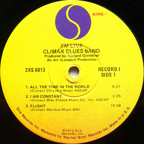 Climax Blues Band - FM/Live - Mint- 2 LP Record 1974 Sire Vinyl - Blues Rock / Arena Rock
