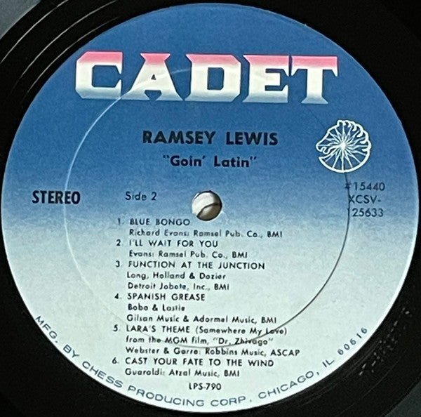 Ramsey Lewis - Going Latin - VG+ LP Record 1967 Cadet USA Vinyl - Jazz / Latin Jazz