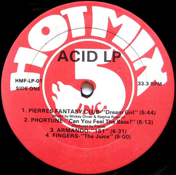 Various - Acid LP - VG- (lower grade) LP Record 1988 Hot Mix 5 USA Vinyl - Chicago House / Acid House - Shuga Records