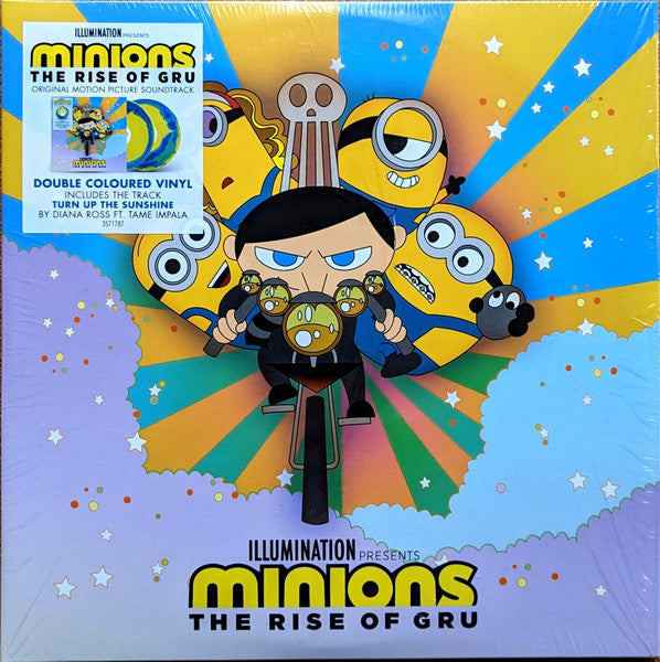 Various - Minions: The Rise Of Gru - Mint- 2 LP Record 2022 Decca Barnes & Noble Exclusive Yellow and Blue Swirl Vinyl - Soundtrack - Shuga Records