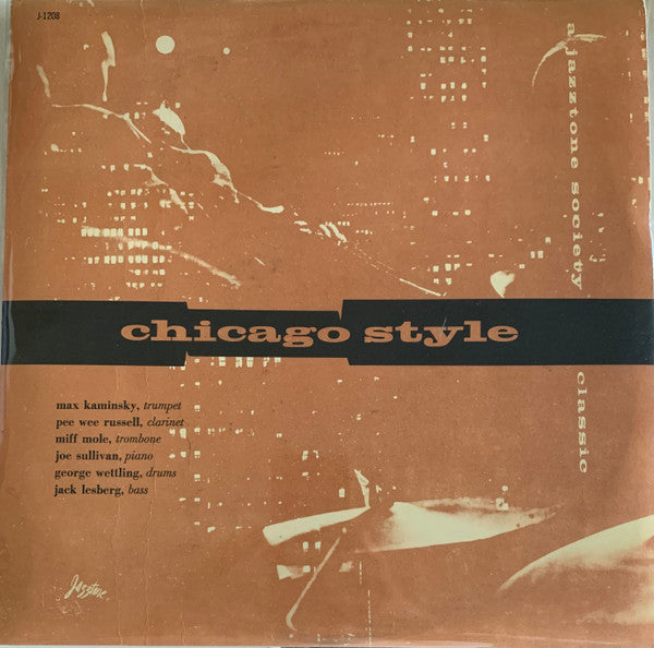 Max Kaminsky And His Windy City Six - Chicago Style - VG+ LP Record 1955 Jazztone USA Vinyl - Jazz / Big Band