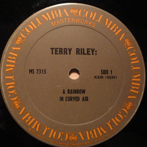 Terry Riley - A Rainbow In Curved Air (1969) - VG+ LP Record 1970 Columbia Masterworks USA Vinyl - Electronic / Minimal / Ambient - Shuga Records