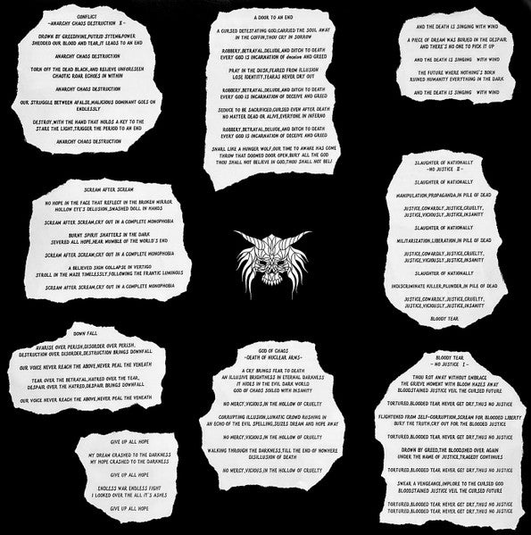 Crow - Bloody Tear (2005) - Mint- LP Record 2010 Prank USA Vinyl & Insert - Hardcore / Punk / Heavy Metal - Shuga Records