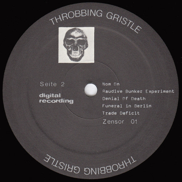 Throbbing Gristle - Funeral In Berlin - Mint- LP Record 1981 Zensor Germany Vinyl - Electronic / Industrial / Experimental - Shuga Records