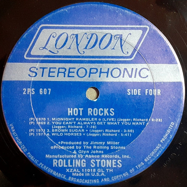 The Rolling Stones - Hot Rocks 1964-1971 - Mint- 2 LP Record 1971 London USA Vinyl - Classic Rock / Blues Rock - Shuga Records