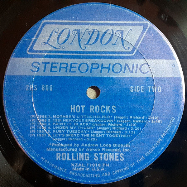 The Rolling Stones - Hot Rocks 1964-1971 - Mint- 2 LP Record 1971 London USA Vinyl - Classic Rock / Blues Rock - Shuga Records
