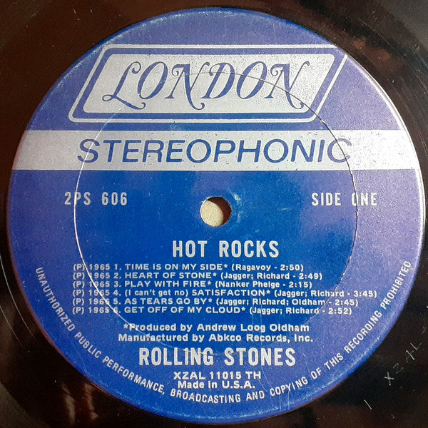 The Rolling Stones - Hot Rocks 1964-1971 - Mint- 2 LP Record 1971 London USA Vinyl - Classic Rock / Blues Rock - Shuga Records