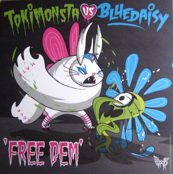 Blue Daisy vs TOKiMONSTA - USD / Free Dem - New 10" Single Record 2010 Team Acre UK Vinyl - Hip Hop / Experimental / Beats - Shuga Records