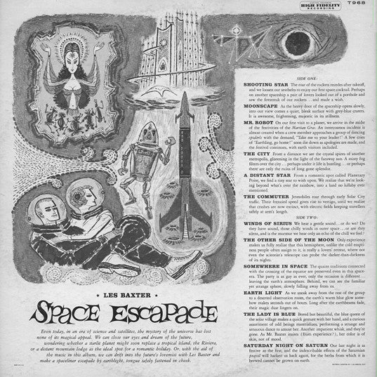 Les Baxter ‎– Space Escapade - VG- (Low grade vinyl & Cover) LP Record 1958 Capitol Europe USA Original Mono RARE Vinyl - Jazz / Space-Age - Shuga Records