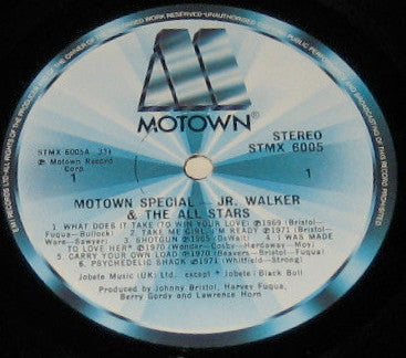 Jr. Walker And The All Stars - Motown Special Jr. Walker And The All Stars - VG+ LP Record 1977 Motown UK Vinyl - Soul / Disco - Shuga Records