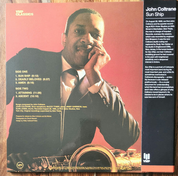 John Coltrane - Sun Ship (1971) - New LP Record 2022 Impulse! Vinyl Me Please 180 gram Vinyl - Jazz / Post Bop / Free Jazz - Shuga Records