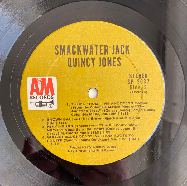 Quincy Jones - Smackwater Jack - VG+ LP Record 1971 A&M USA Vinyl - Jazz-Funk / Funk / Soul