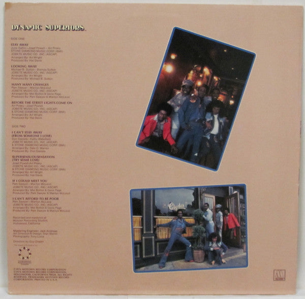 Dynamic Superiors - You Name It - VG+ LP Record 1976 Motown USA Original Vinyl - Soul / Funk / Disco - Shuga Records