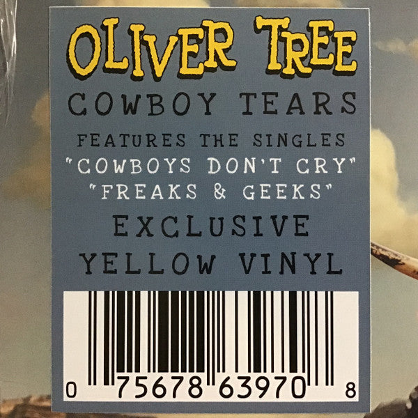Oliver Tree - Cowboy Tears - New LP Record 2022 Atlantic Canada Yellow Vinyl - Rock / Pop - Shuga Records