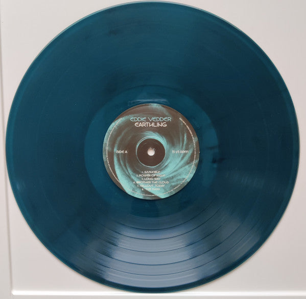 DAMAGED COVER - Eddie Vedder - Earthling - New LP Record 2022 Republic Indie Exclusive Blue / Black Vinyl & Booklet - Rock / Alternative Rock - Shuga Records