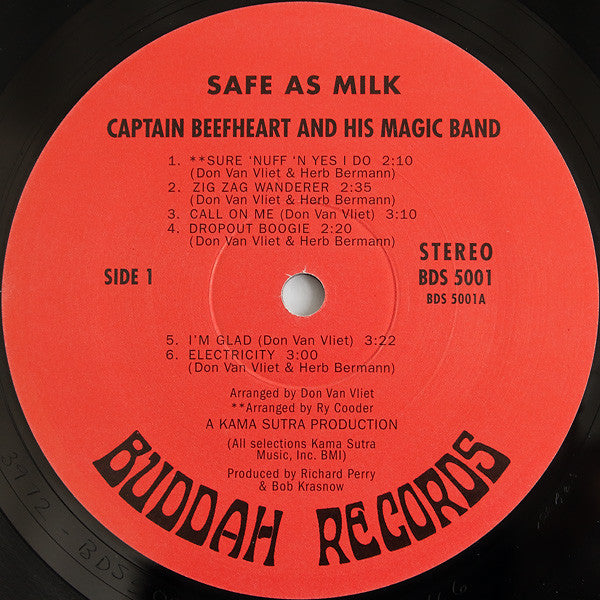 Captain Beefheart And His Magic Band - Safe As Milk (1967) - VG LP Record 2003 Buddah Rhino Scorpio USA 180 gram Vinyl - Psychedelic Rock / Blues Rock - Shuga Records