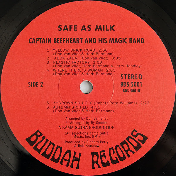 Captain Beefheart And His Magic Band - Safe As Milk (1967) - VG LP Record 2003 Buddah Rhino Scorpio USA 180 gram Vinyl - Psychedelic Rock / Blues Rock - Shuga Records