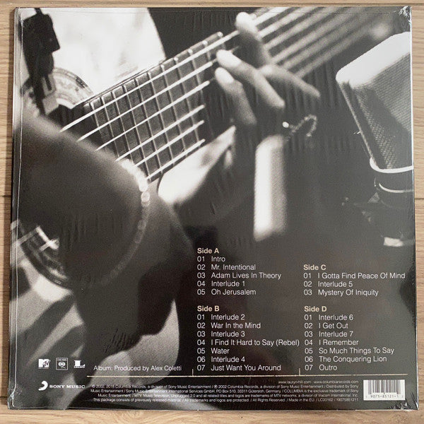 Lauryn Hill - MTV Unplugged No. 2.0 (2002) - New 2 LP Record 2018 Columbia Vinyl & Download - Hip Hop - Shuga Records