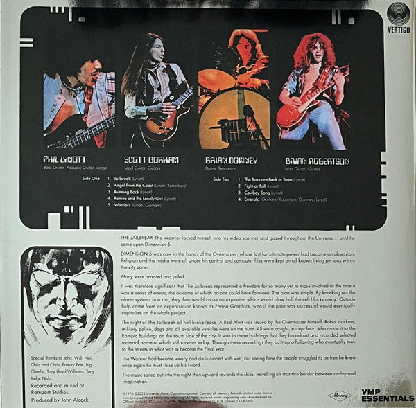 Thin Lizzy - Jailbreak (1976) - Mint- LP Record 2020 Mercury Vertigo Vinyl Me Please Overmaster Orange 180 gram Vinyl - Hard Rock / Classic Rock - Shuga Records