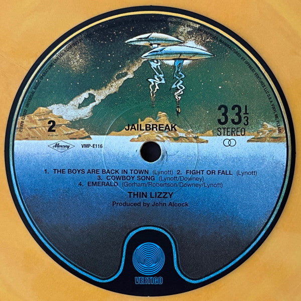 Thin Lizzy - Jailbreak (1976) - Mint- LP Record 2020 Mercury Vertigo Vinyl Me Please Overmaster Orange 180 gram Vinyl - Hard Rock / Classic Rock - Shuga Records