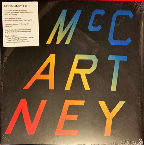 Paul McCartney – McCartney I II III - New 3 LP Record Box Set 2022 Capitol MPL 180 gram Vinyl - Pop Rock